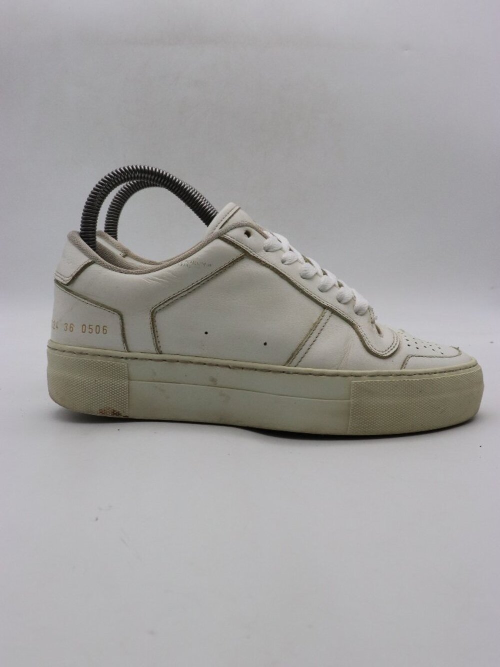 Common Project Platform Women’s Size EU 36 Low White Leather Sneakers Italy